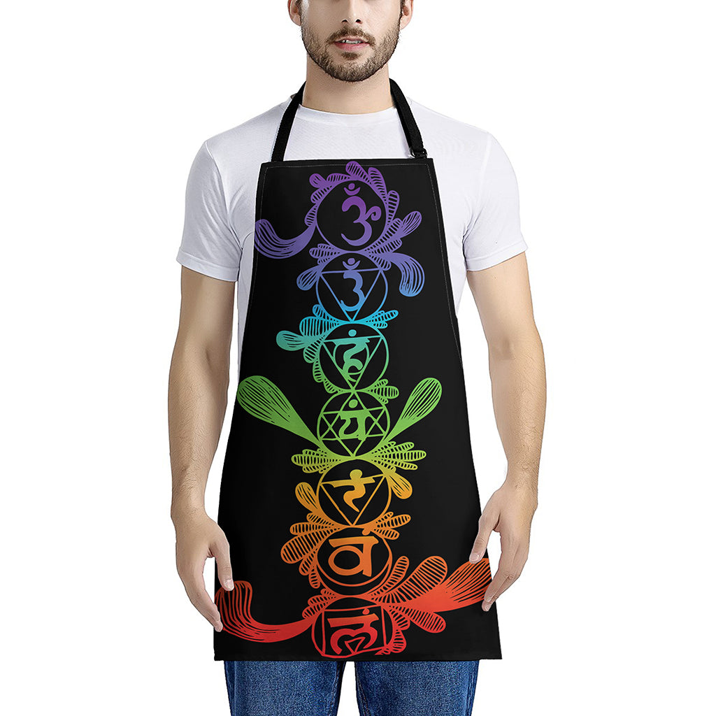 Seven Spiritual Chakras Print Apron