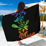 Seven Spiritual Chakras Print Beach Sarong Wrap