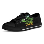 Seven Spiritual Chakras Print Black Low Top Shoes