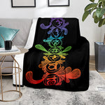 Seven Spiritual Chakras Print Blanket