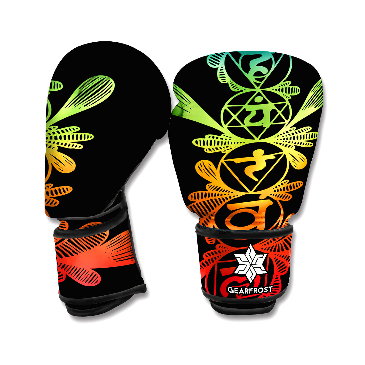 Seven Spiritual Chakras Print Boxing Gloves