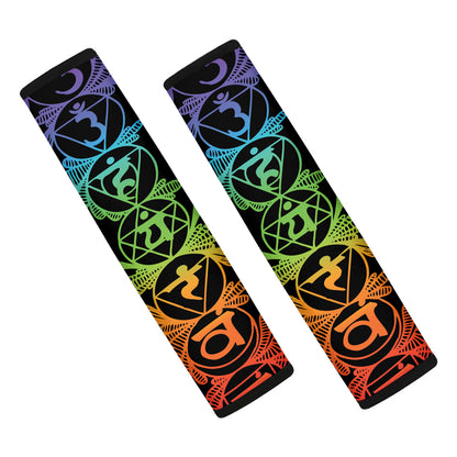 Seven Spiritual Chakras Print Car Seat Belt Covers