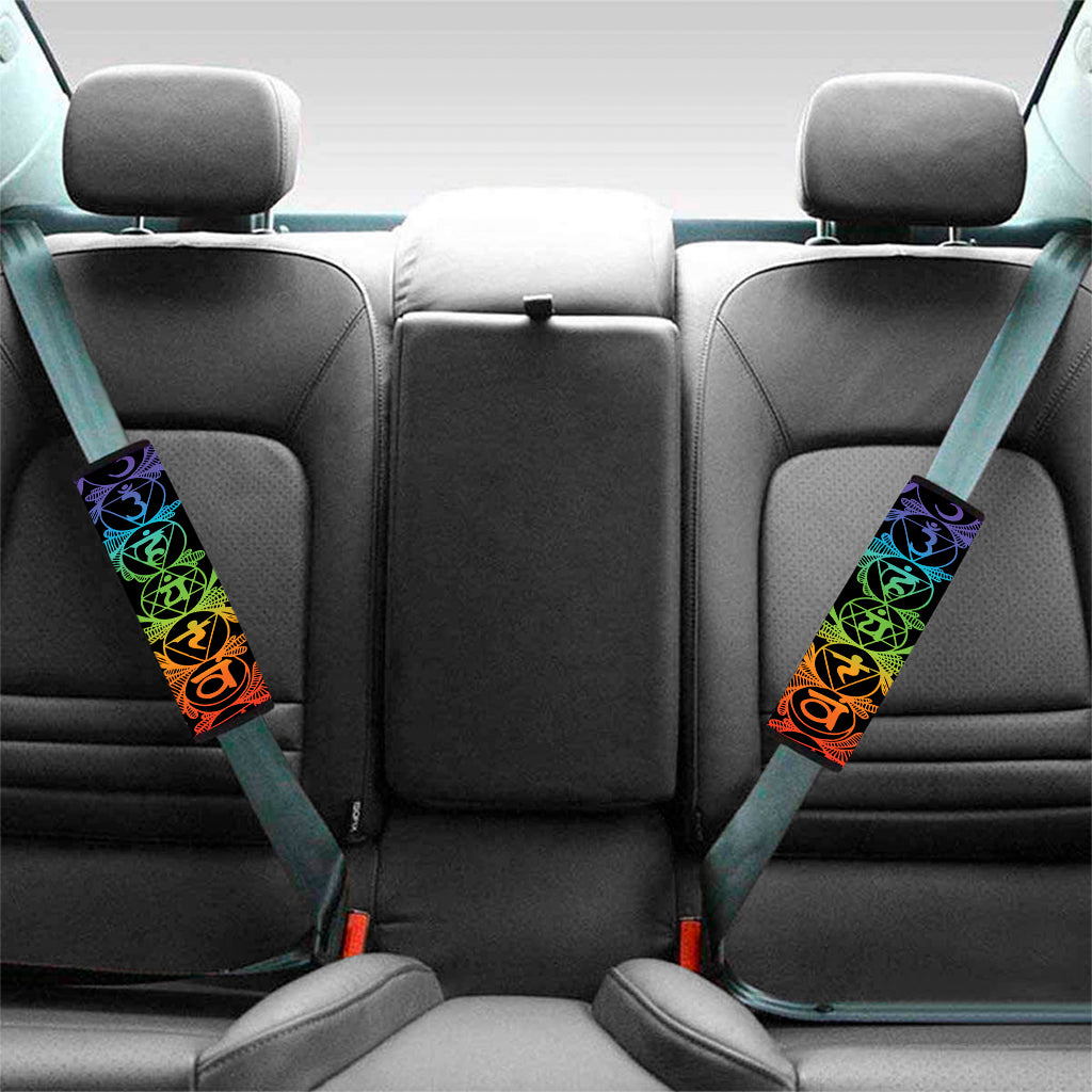 Seven Spiritual Chakras Print Car Seat Belt Covers