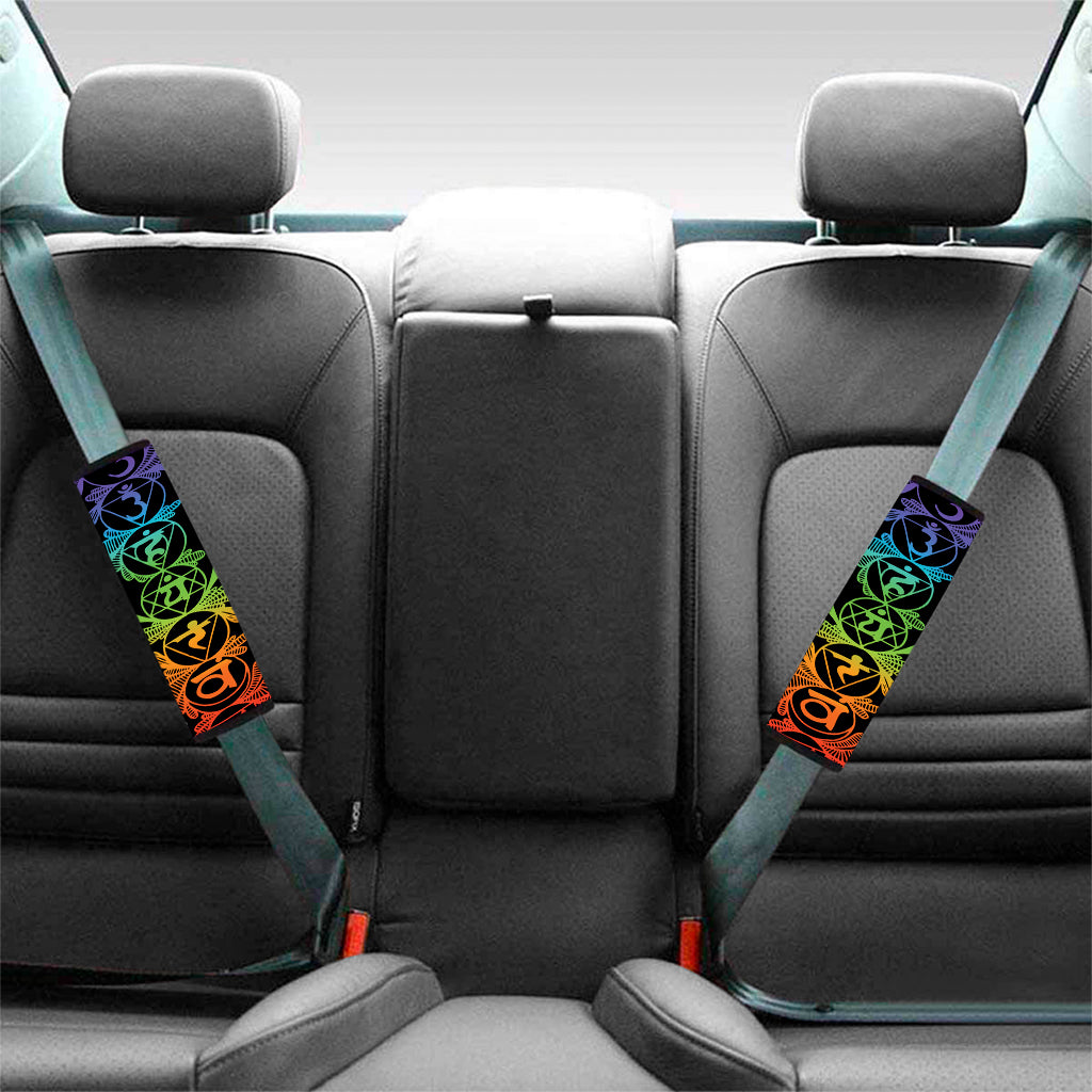 Seven Spiritual Chakras Print Car Seat Belt Covers