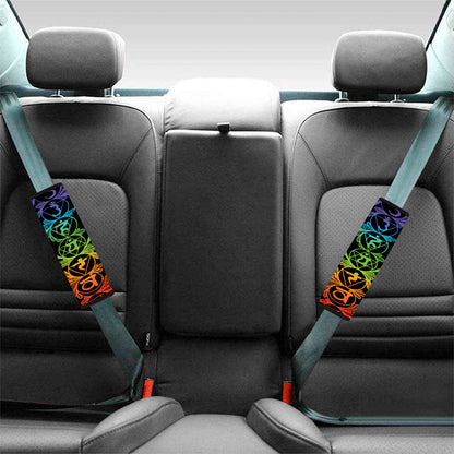 Seven Spiritual Chakras Print Car Seat Belt Covers