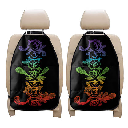 Seven Spiritual Chakras Print Car Seat Organizers
