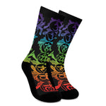 Seven Spiritual Chakras Print Crew Socks