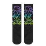Seven Spiritual Chakras Print Crew Socks
