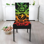 Seven Spiritual Chakras Print Dining Chair Slipcover