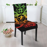 Seven Spiritual Chakras Print Dining Chair Slipcover