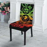 Seven Spiritual Chakras Print Dining Chair Slipcover