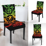 Seven Spiritual Chakras Print Dining Chair Slipcover