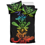 Seven Spiritual Chakras Print Duvet Cover Bedding Set