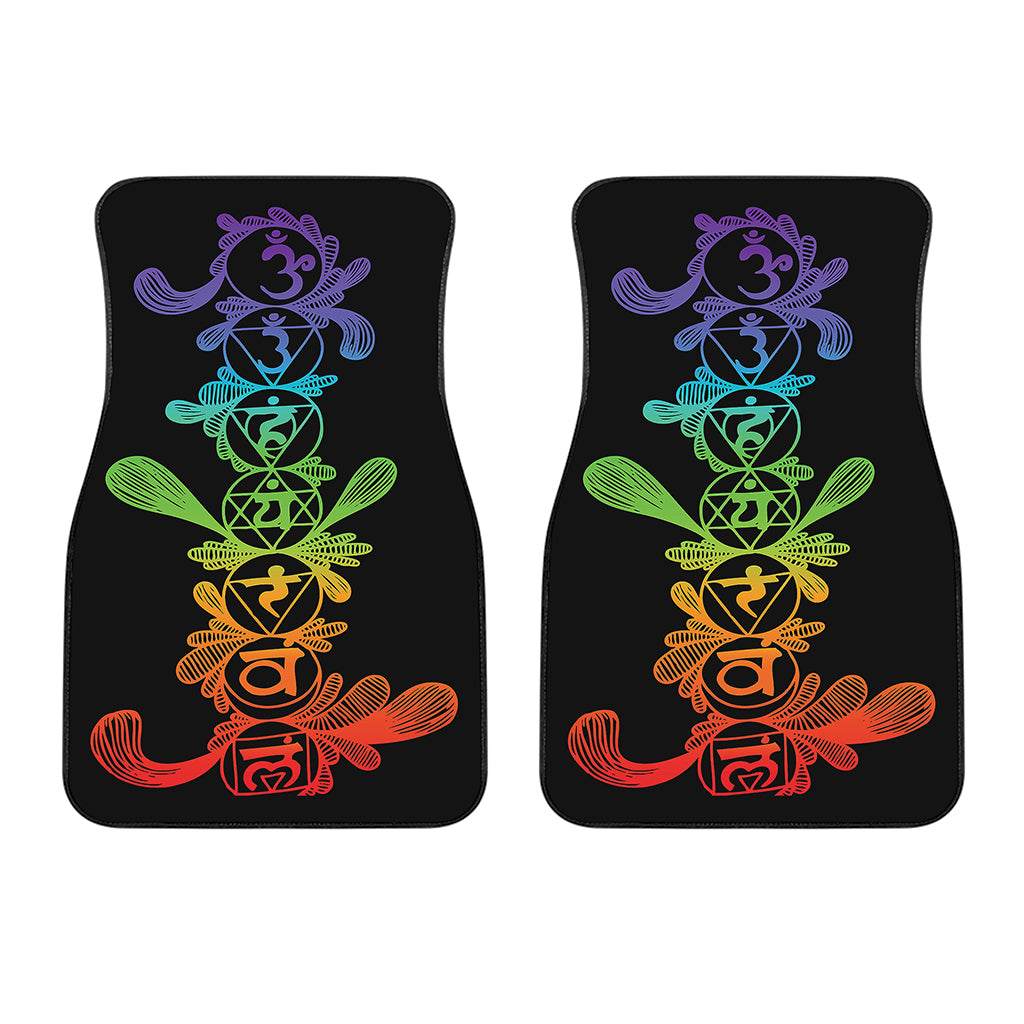 Seven Spiritual Chakras Print Front Car Floor Mats