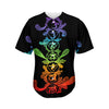 Seven Spiritual Chakras Print Men's Baseball Jersey