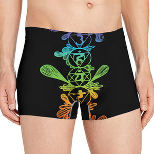 Seven Spiritual Chakras Print Men's Boxer Briefs