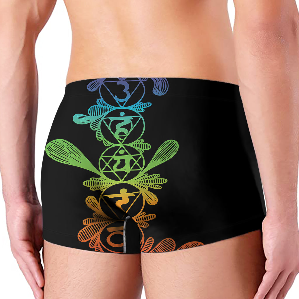 Seven Spiritual Chakras Print Men's Boxer Briefs