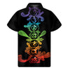 Seven Spiritual Chakras Print Men's Short Sleeve Shirt