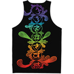 Seven Spiritual Chakras Print Men's Tank Top