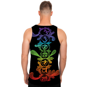 Seven Spiritual Chakras Print Men's Tank Top