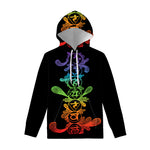 Seven Spiritual Chakras Print Pullover Hoodie