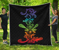 Seven Spiritual Chakras Print Quilt
