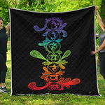 Seven Spiritual Chakras Print Quilt