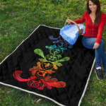 Seven Spiritual Chakras Print Quilt