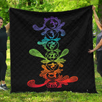 Seven Spiritual Chakras Print Quilt