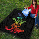 Seven Spiritual Chakras Print Quilt