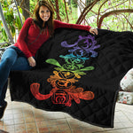 Seven Spiritual Chakras Print Quilt