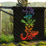 Seven Spiritual Chakras Print Quilt