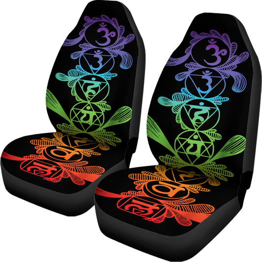 Seven Spiritual Chakras Print Universal Fit Car Seat Covers