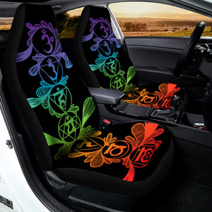 Seven Spiritual Chakras Print Universal Fit Car Seat Covers