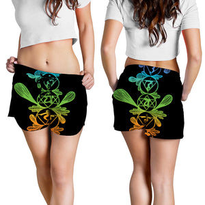 Seven Spiritual Chakras Print Women's Shorts