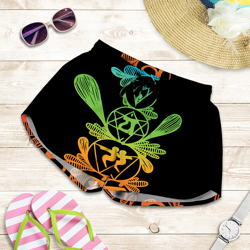 Seven Spiritual Chakras Print Women's Shorts