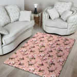 Shabby Chic Vintage Floral Print Area Rug