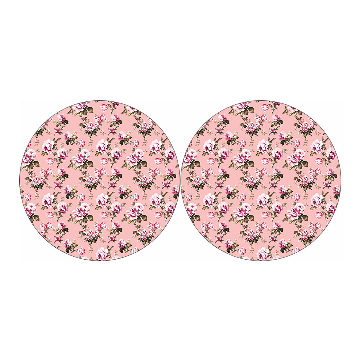 Shabby Chic Vintage Floral Print Car Coasters