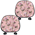 Shabby Chic Vintage Floral Print Car Headrest Covers