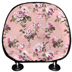 Shabby Chic Vintage Floral Print Car Headrest Covers