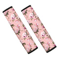 Shabby Chic Vintage Floral Print Car Seat Belt Covers