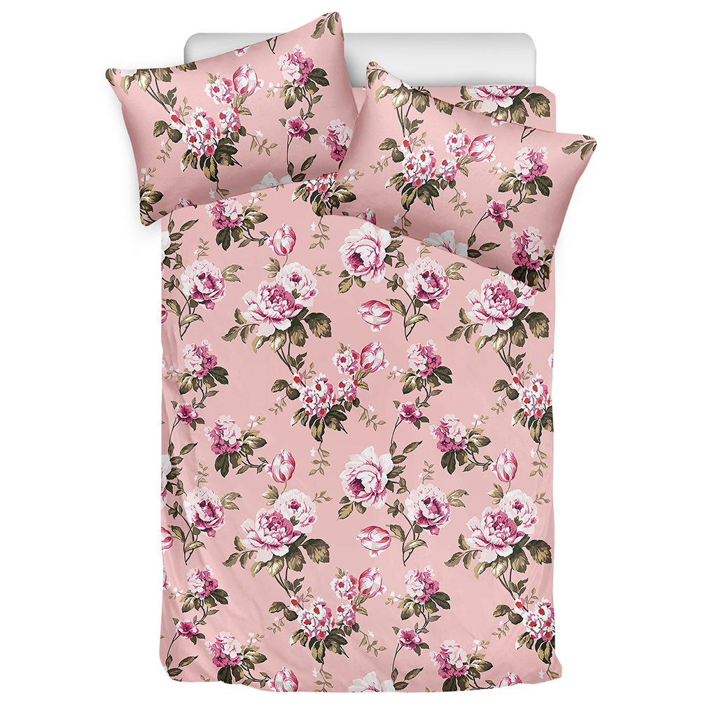 Shabby Chic Vintage Floral Print Duvet Cover Bedding Set