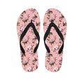 Shabby Chic Vintage Floral Print Flip Flops