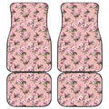 Shabby Chic Vintage Floral Print Front and Back Car Floor Mats