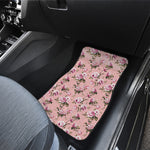 Shabby Chic Vintage Floral Print Front and Back Car Floor Mats