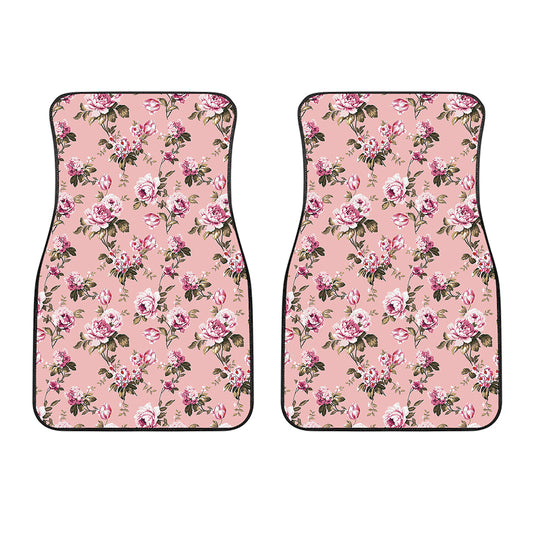 Shabby Chic Vintage Floral Print Front Car Floor Mats