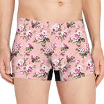 Shabby Chic Vintage Floral Print Men's Boxer Briefs