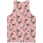Shabby Chic Vintage Floral Print Men's Tank Top