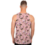 Shabby Chic Vintage Floral Print Men's Tank Top