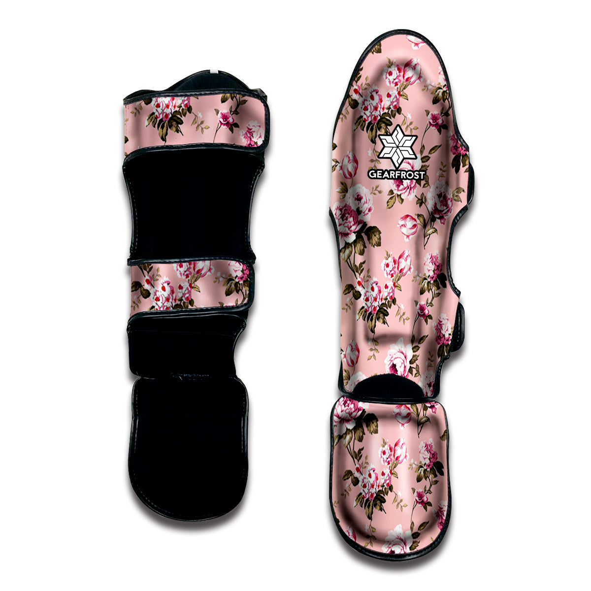 Shabby Chic Vintage Floral Print Muay Thai Shin Guard